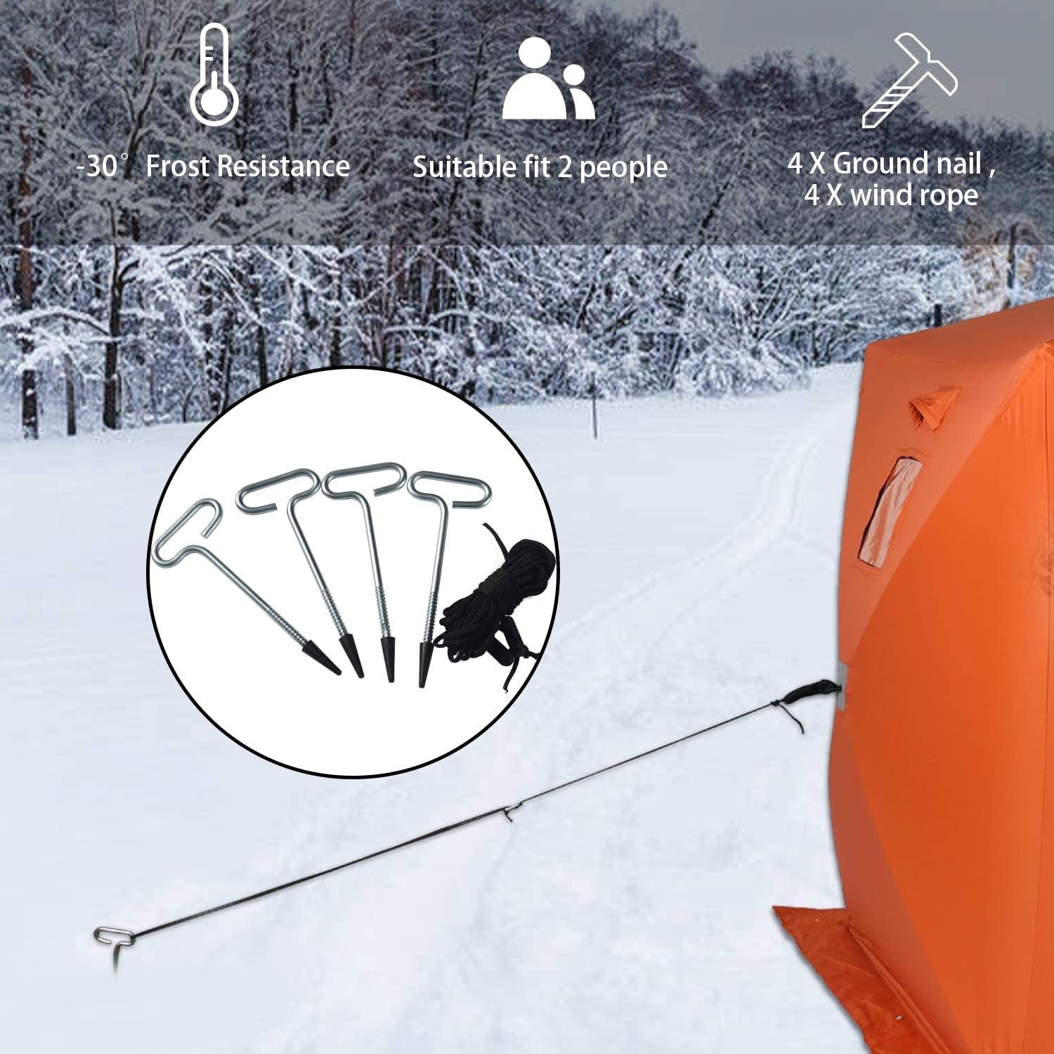 Ice Fishing Tent - Portable Ice Fishing Shelter