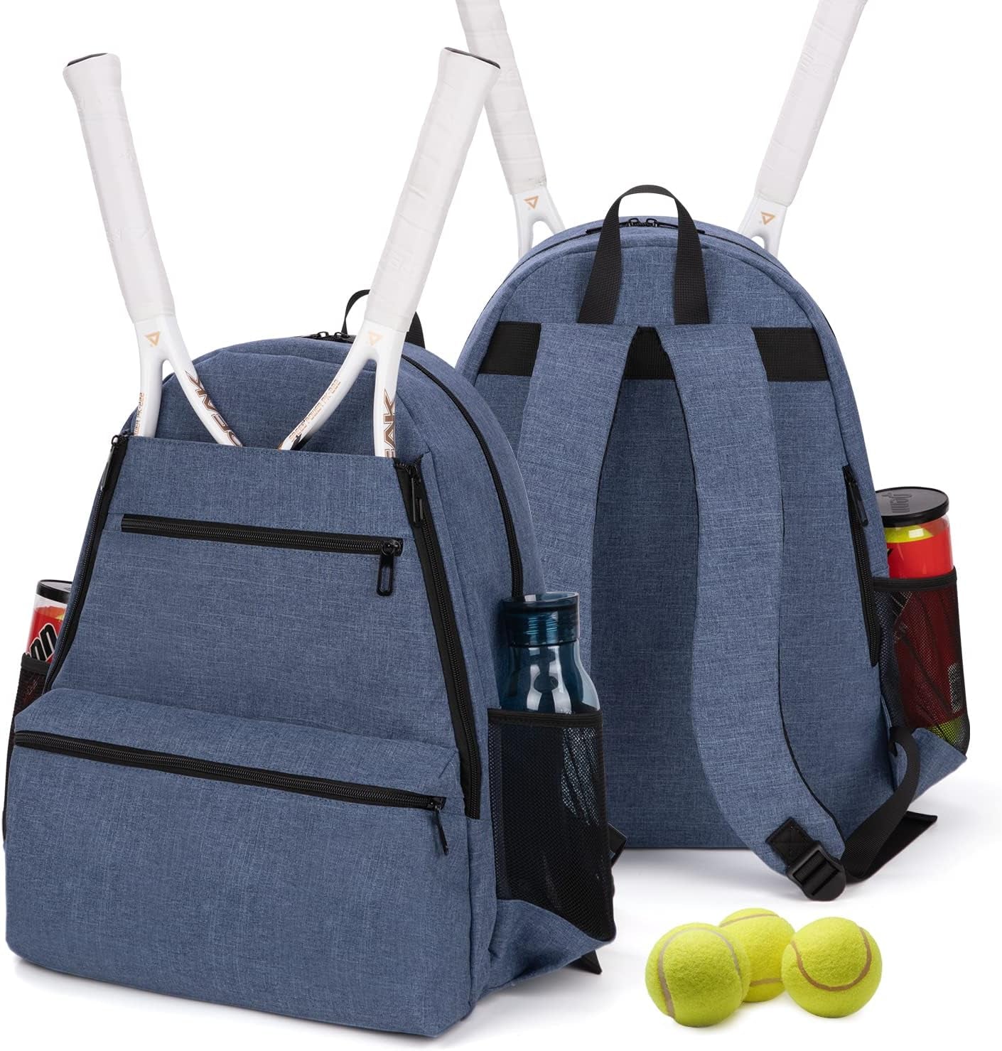 Tennis Bag Tennis Racquet Backpack with Shoes Storage Bag Holds 2 Rackets for Tennis Players as Tennis Gifts