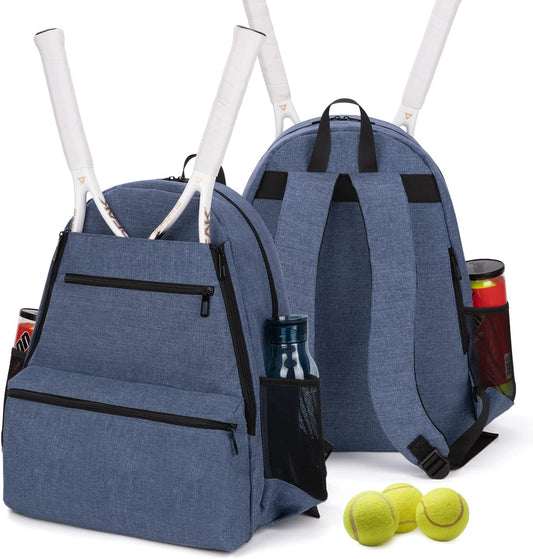 Tennis Bag Tennis Racquet Backpack with Shoes Storage Bag Holds 2 Rackets for Tennis Players as Tennis Gifts