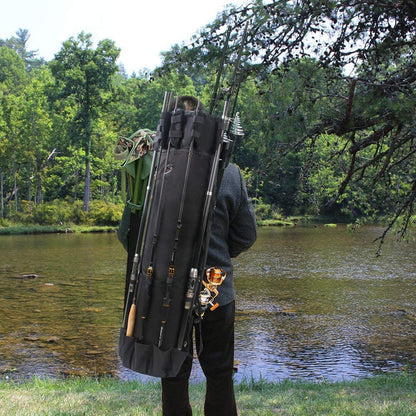 Fishing Rod Case Pole Bag Reel Case Large Capacity Waterproof Travel Carry Bag Fishing Gifts for Men