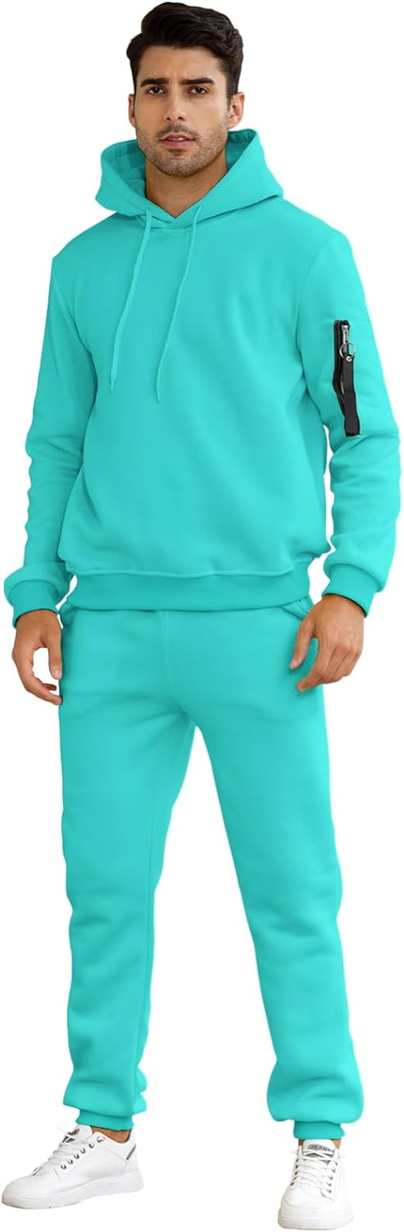 Mens Sweatsuits Sets, Track Suits Men Set, Jogging Suits with Zipper Pockets