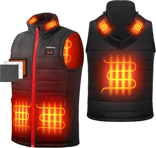 Heated Vest for Women with Battery Pack Included, Battery Women'S Heated Vest, M, Black