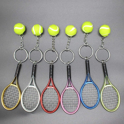 NA Tennis Keychain, Tennis Racquet Jewelry- Perfect Tennis Players, Tennis Coaches & Tennis Teams (Green)