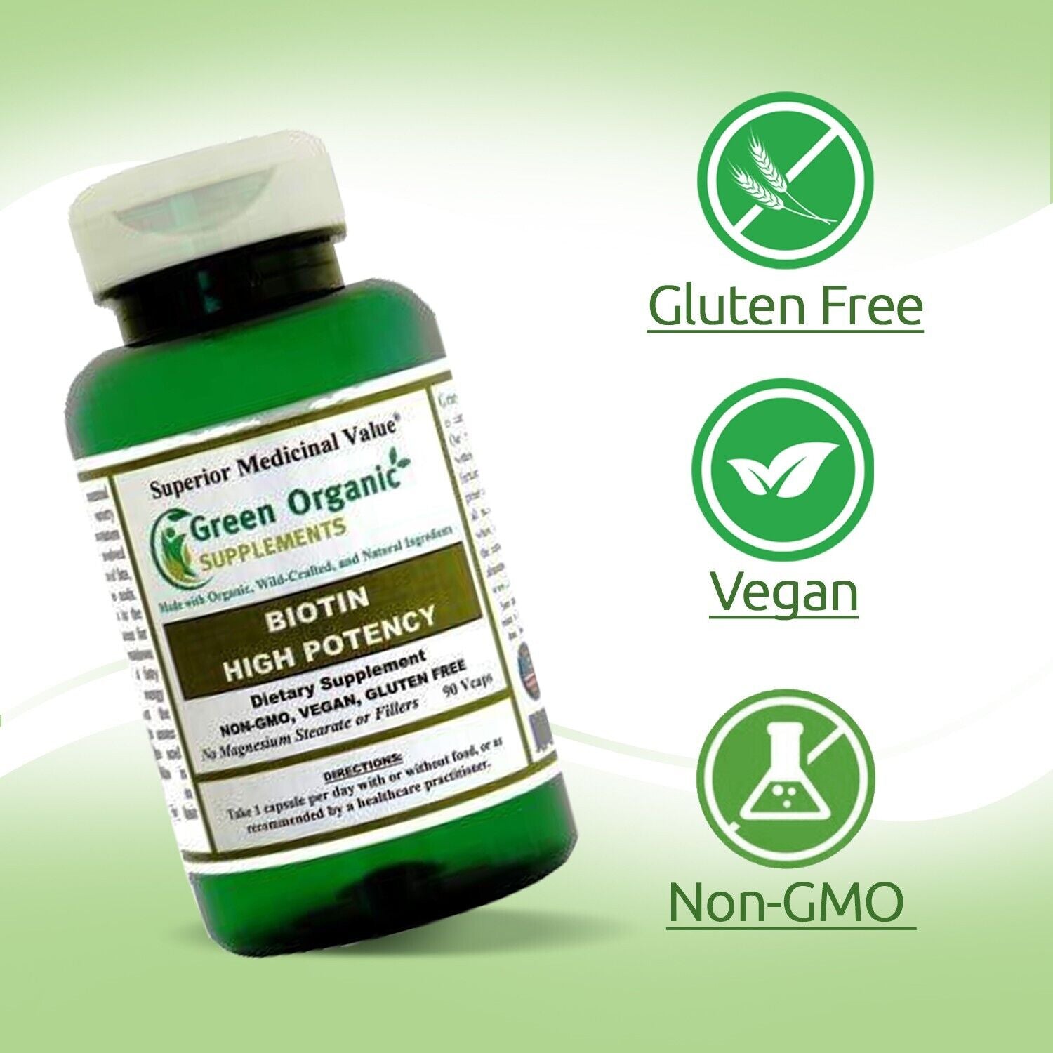 Green Organic Supplements' Biotin