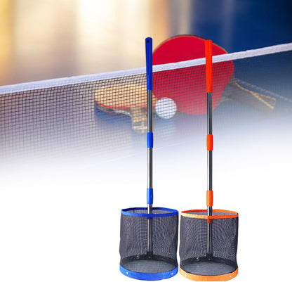 Table Tennis Tennis Pickers Bucket Portable Table Tennis Retrievers Adjustable Pingpong Tennis Pickers Collector Easy to Use
